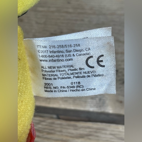 Infantino Lion Plush 2017 Rainbow Striped 8” Talks Music Sensory Stuffed Animal - Picture 5 of 12